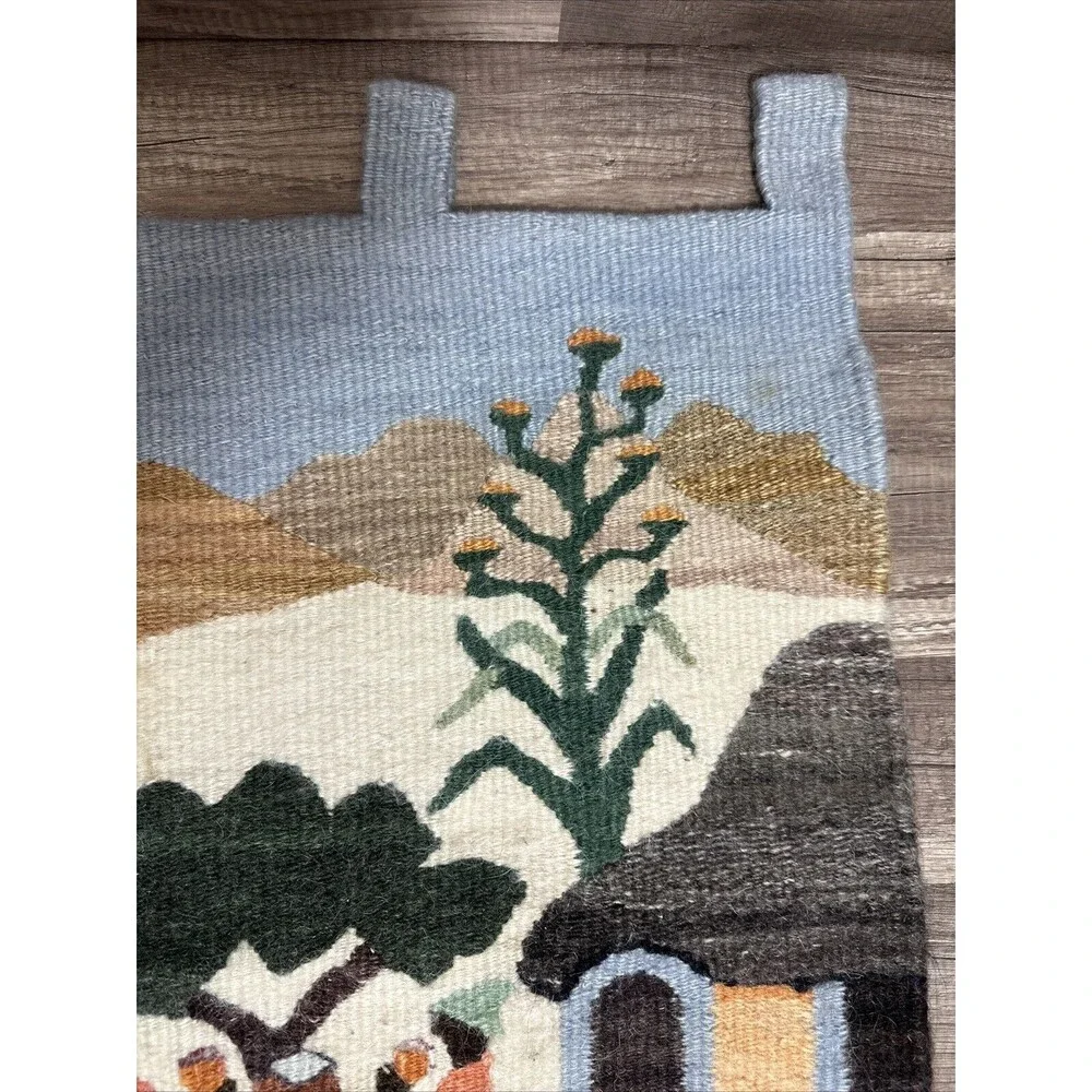 Vintage Beautiful Hand Woven Moteng Weavers Wool Tapestry Kilim Wall Hanging